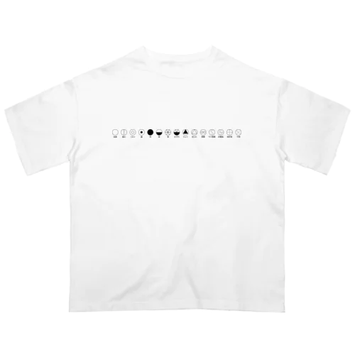 天気記号（名称あり） Oversized T-Shirt