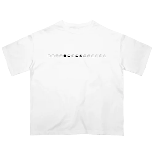 天気記号（記号のみ） オーバーサイズTシャツ