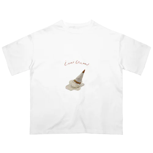 溶ける ice cream Tシャツ Oversized T-Shirt