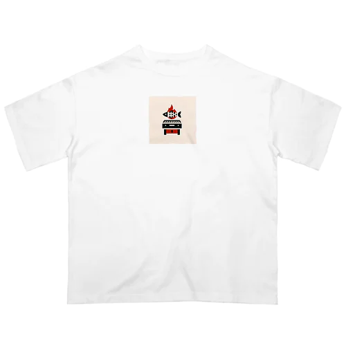 FlameFish Grille Oversized T-Shirt