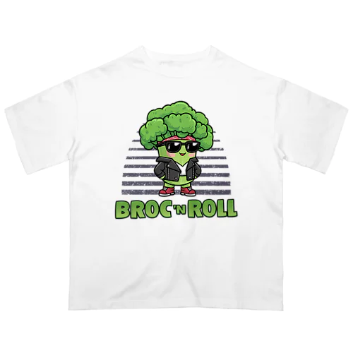 ブロックンロールのブロッコリー オーバーサイズTシャツ