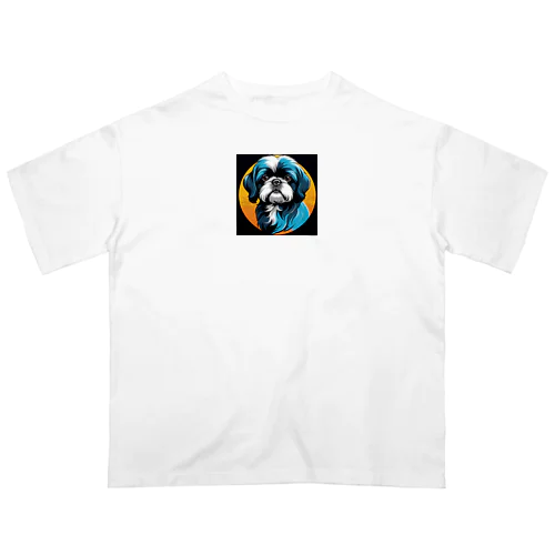 mysterious shih tzu dog オーバーサイズTシャツ