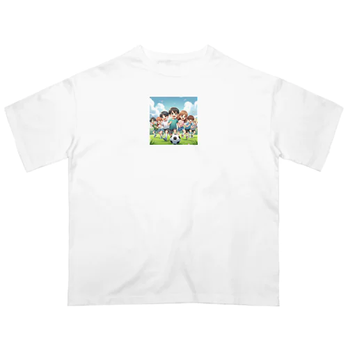 サッカーとともだち オーバーサイズTシャツ