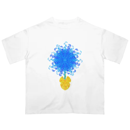 水飛沫 花 Oversized T-Shirt