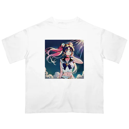 セーラームーン風🌕サマーガール オーバーサイズTシャツ