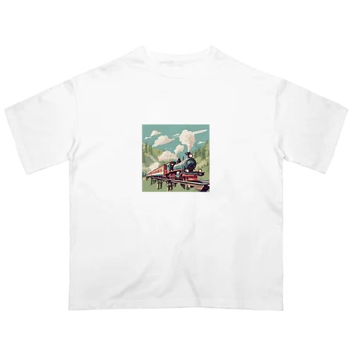 可愛い機関車 Oversized T-Shirt