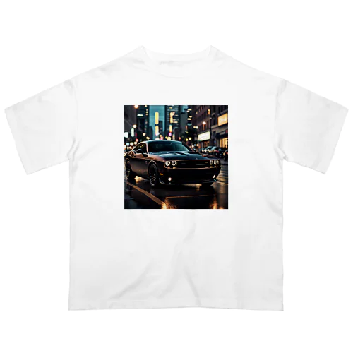 ダッジチャレンジャー　車好き オーバーサイズTシャツ