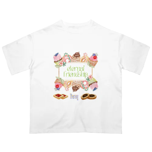 美味しいスイーツ オーバーサイズTシャツ