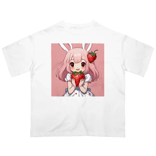 いちご大好き、うさみみチャコちゃん Oversized T-Shirt