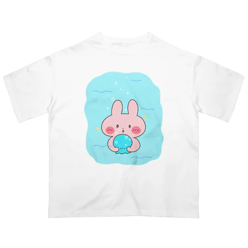 タオルでクラゲ。海気分♪ オーバーサイズTシャツ