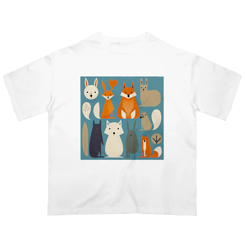 アニマルズ−２ Oversized T-Shirt