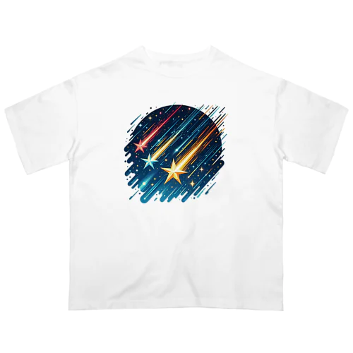 3つの流れ星 オーバーサイズTシャツ