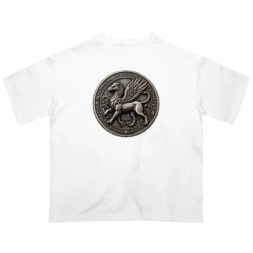 グリフォンメダル　griffin　デザイン オーバーサイズTシャツ