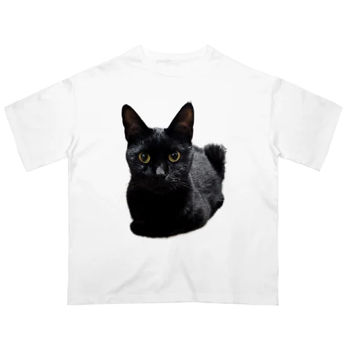 きょろり黒ねこ Oversized T-Shirt