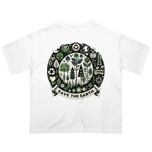 SAVE THE EARTH Oversized T-Shirt