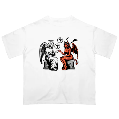 天使と悪魔の質問 Oversized T-Shirt