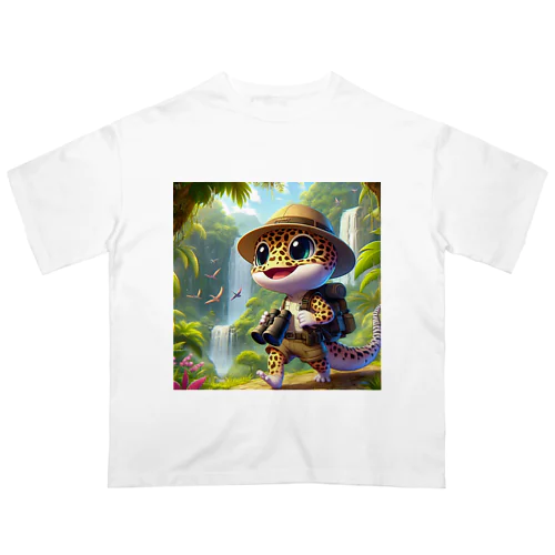探検家のヒョウモントカゲモドキ オーバーサイズTシャツ