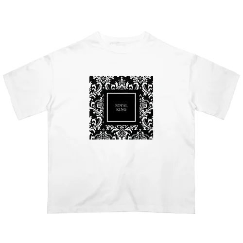 ROYAL KINGダマスク柄BLACK オーバーサイズTシャツ