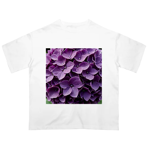 魅惑の紫陽花 オーバーサイズTシャツ