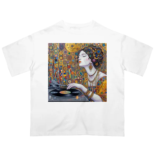 クリムト画風DJ③ オーバーサイズTシャツ