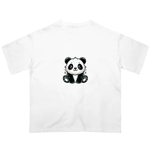 くつろぎパンダ オーバーサイズTシャツ