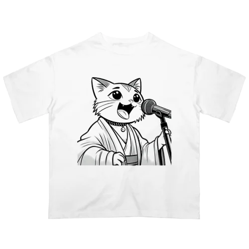 演歌ねこ Oversized T-Shirt