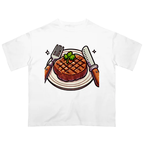 ステーキ オーバーサイズTシャツ