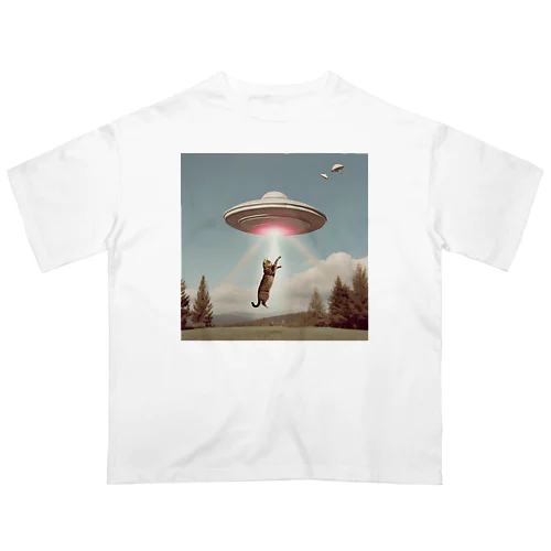 UFOと猫 オーバーサイズTシャツ