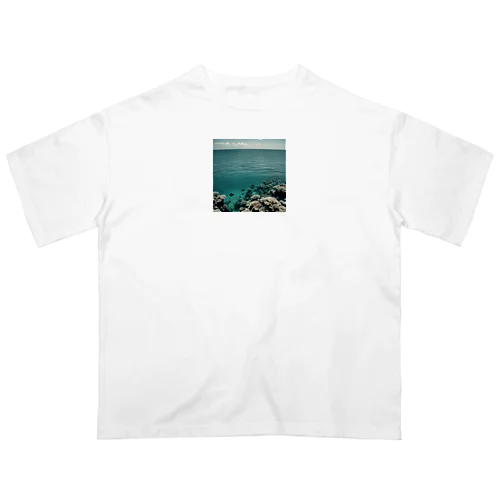 海×サンゴと夏 オーバーサイズTシャツ