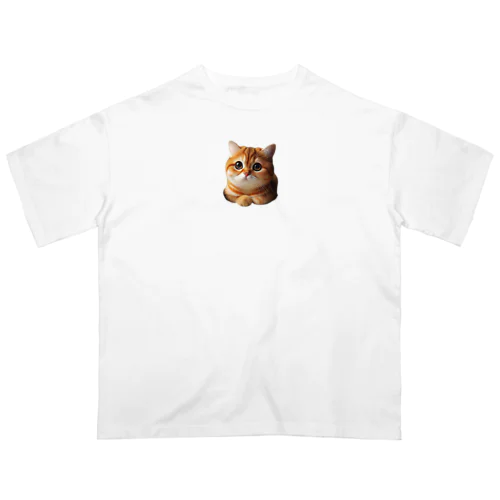 オレンジタビー猫　ふわくん オーバーサイズTシャツ