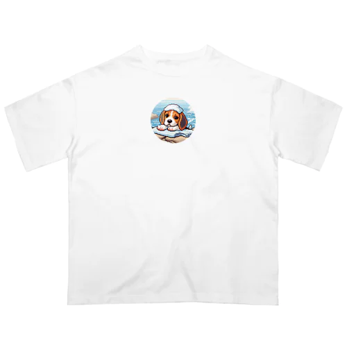 温泉ビーグル オーバーサイズTシャツ