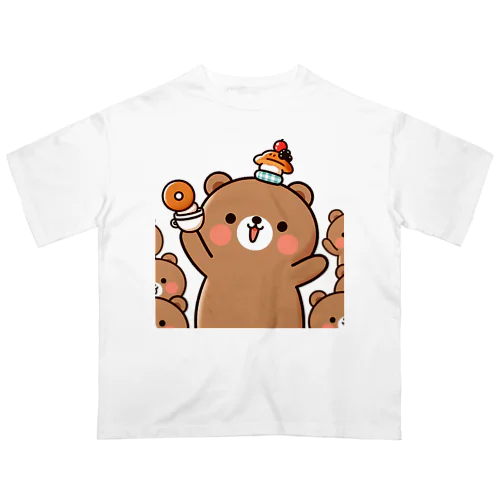 熊のキャラクターグッズ オーバーサイズTシャツ