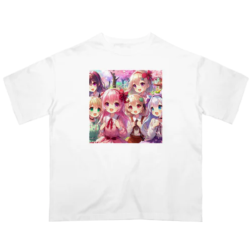 美少女 オーバーサイズTシャツ