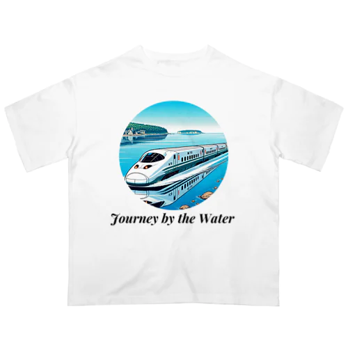 新幹線 水辺の旅 01 オーバーサイズTシャツ