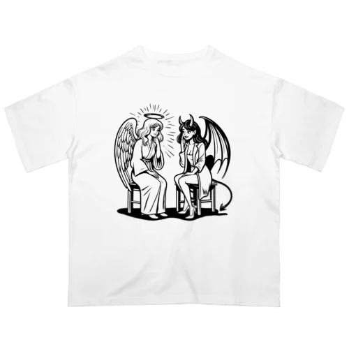 天使と悪魔の診断 Oversized T-Shirt
