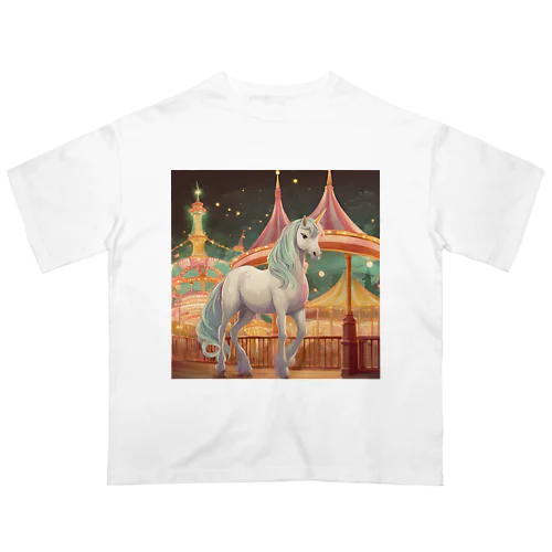 夜の遊園地 オーバーサイズTシャツ