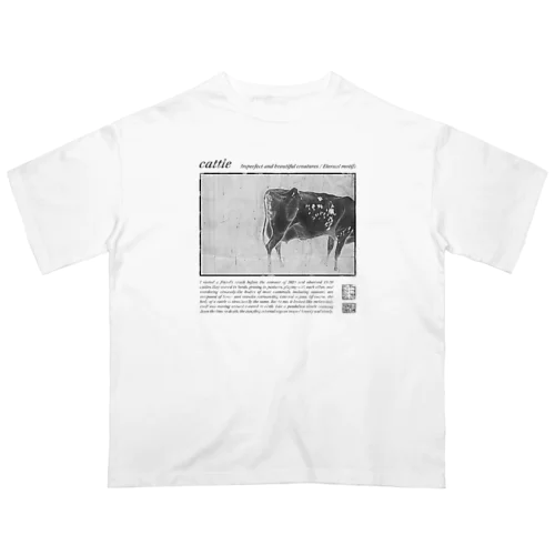 Cattle（Black Line） Oversized T-Shirt