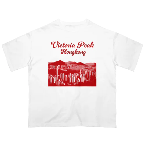 【前面：赤】Victoria Peak Oversized T-Shirt