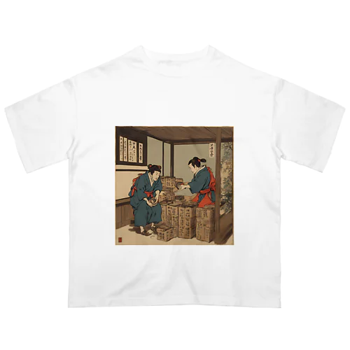 富山の売薬さん03 オーバーサイズTシャツ