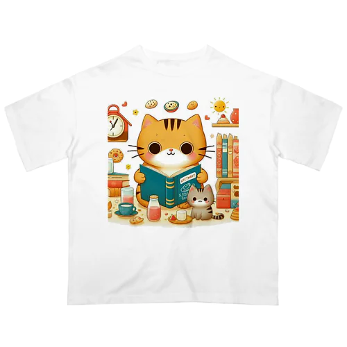 「読書猫」グッズ Oversized T-Shirt