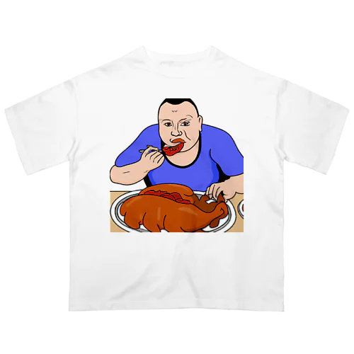 お肉大好きおじさん オーバーサイズTシャツ