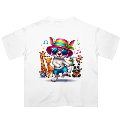 ダンシングアニマル Oversized T-Shirt