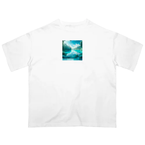  Almost Transparent Blue. Oversized T-Shirt