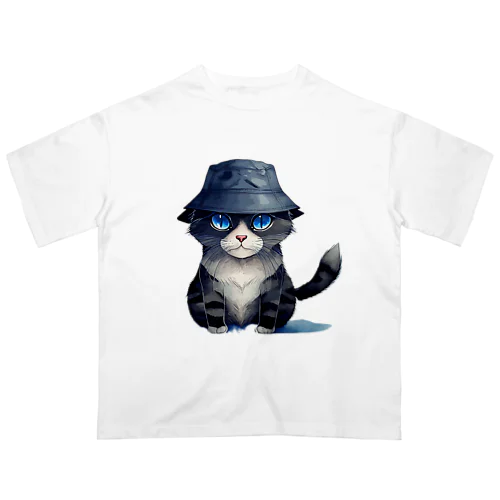 バケハ猫 オーバーサイズTシャツ