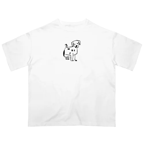 下手くそな犬 オーバーサイズTシャツ