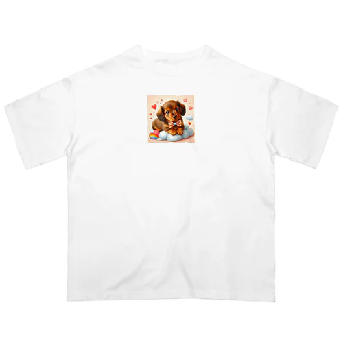 ラブリーミニチュアダックスフンド Oversized T-Shirt