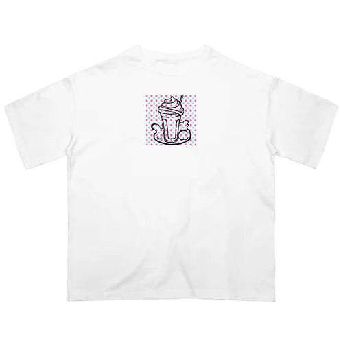 クリームもりもりコーヒー Oversized T-Shirt