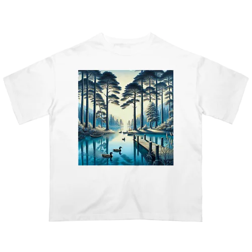 「湖」グッズ オーバーサイズTシャツ