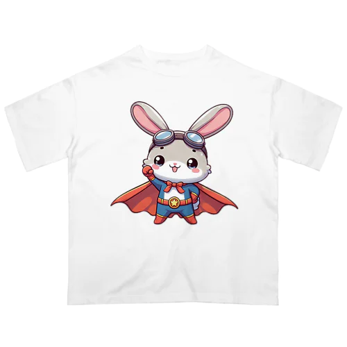 かわいいうさぎのヒーロー Oversized T-Shirt