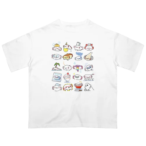 うぱえにっき「おおいそがし」 オーバーサイズTシャツ